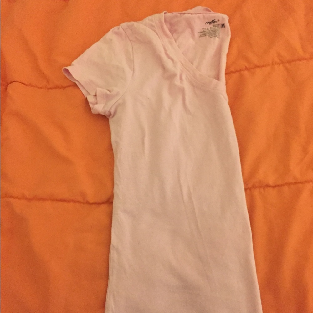 Cute Pink V neck top